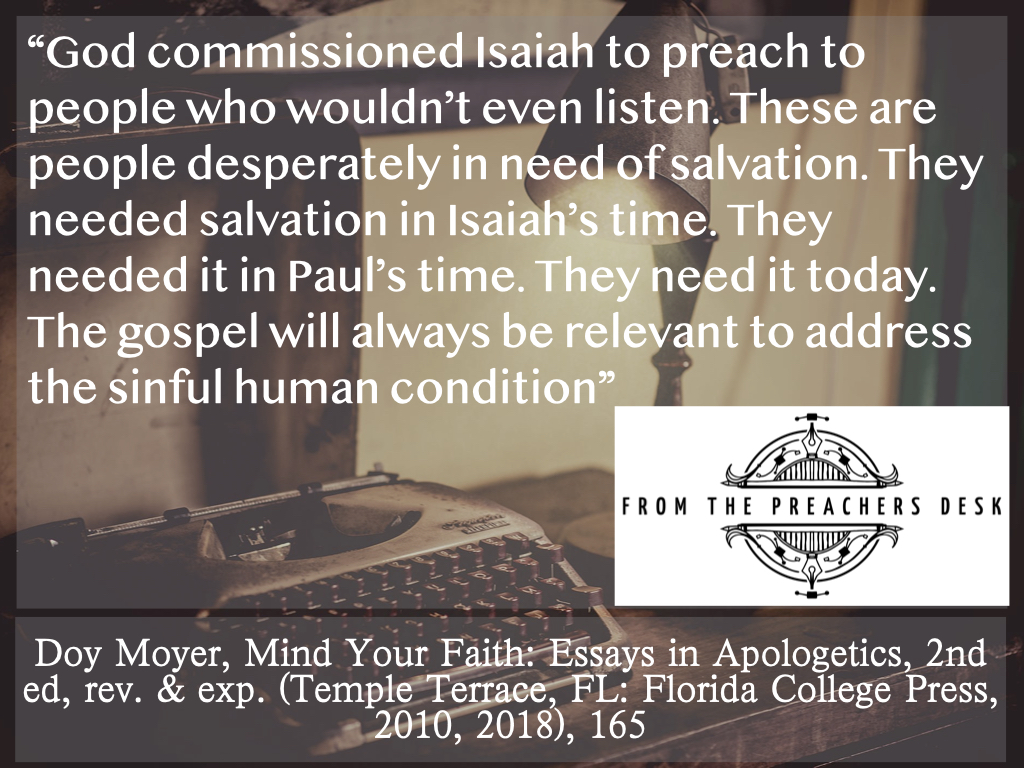 “God commissioned…”